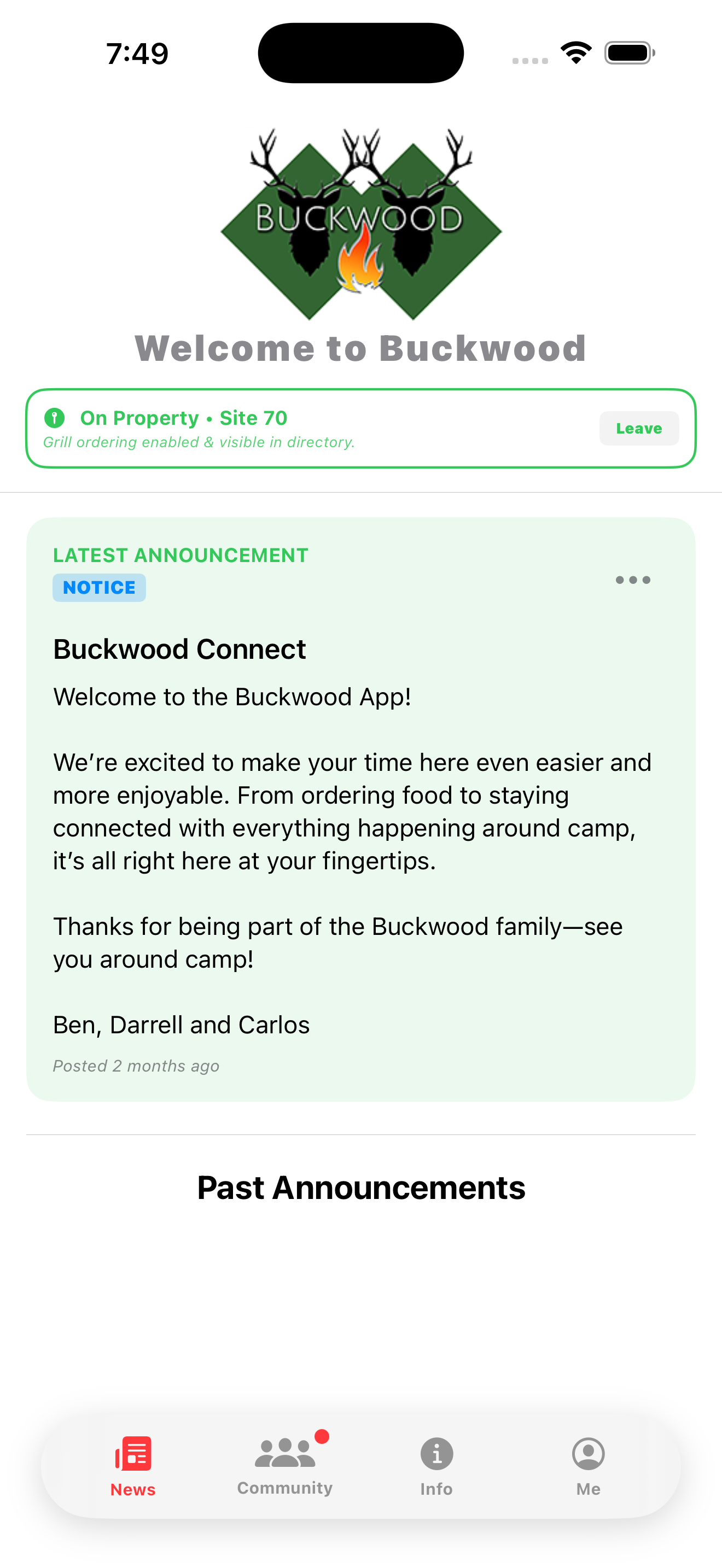 Buckwood Connect screenshot