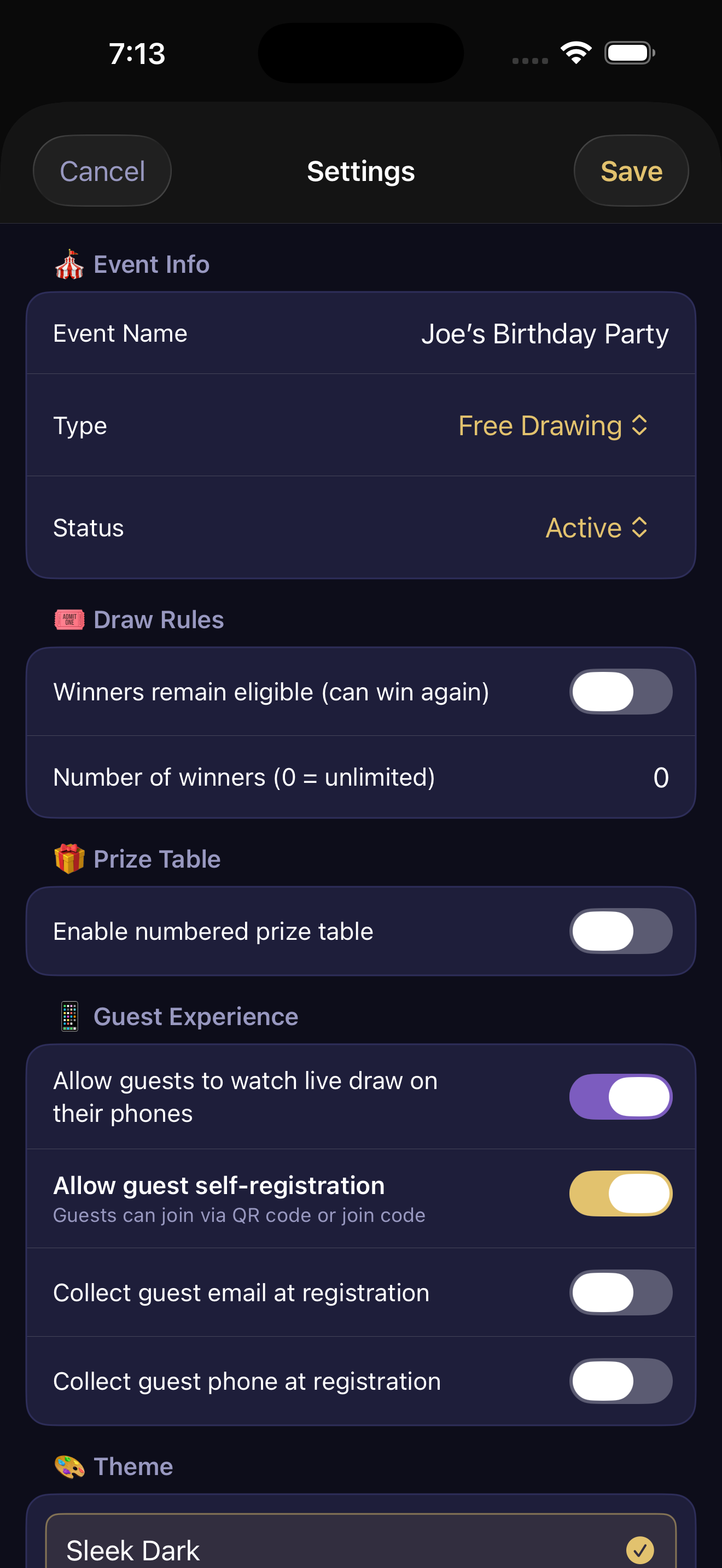 RaffleHQ screenshot